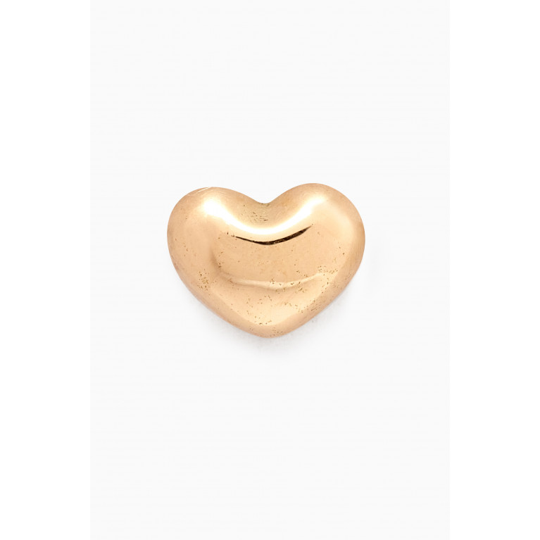 The Alkemistry - Chubby Heart Single Stud in 18kt Yellow Gold