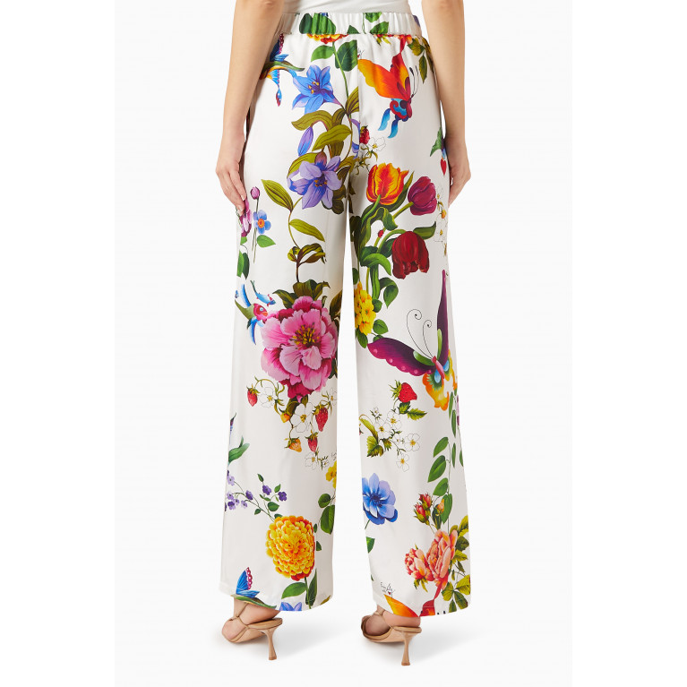 Weekend Max Mara - Neo Floral-print Pants in Silk