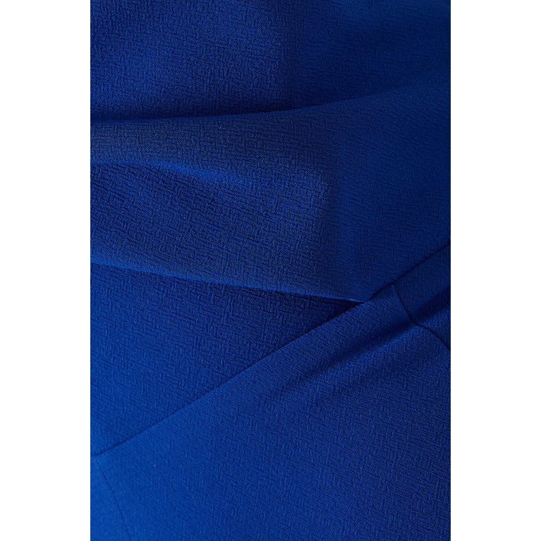 Nicole Bakti - Strapless Structured Gown Blue