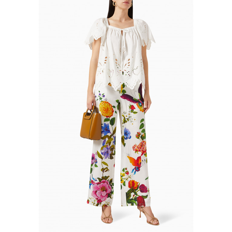 Weekend Max Mara - Verdier Broderie Anglaise Top in Cotton