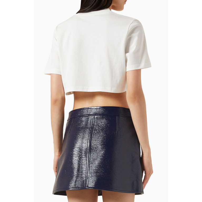Courreges - Logo Crop Top in Cotton-jersey
