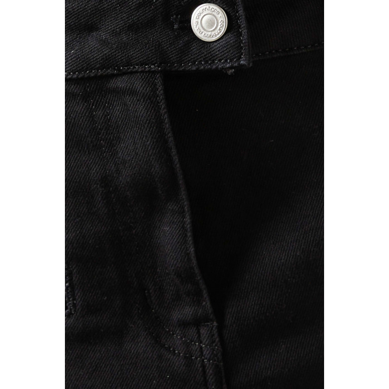 Courreges - Cut-out Button Jeans in Denim