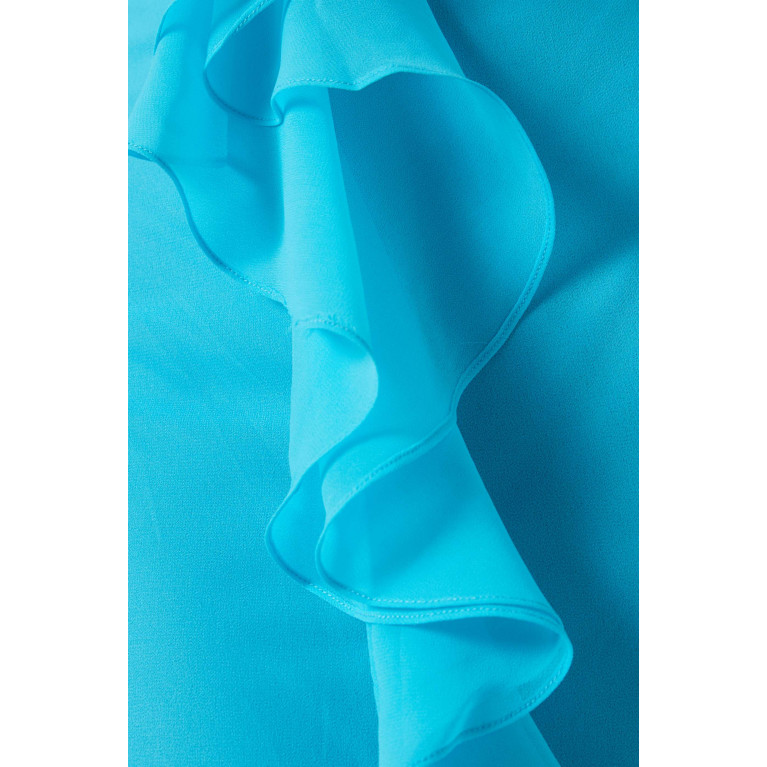 Yaura - Isioma Ruffled Maxi Dress Blue