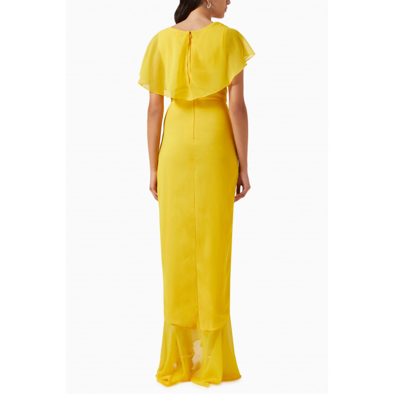 Yaura - Isioma Ruffled Maxi Dress Yellow