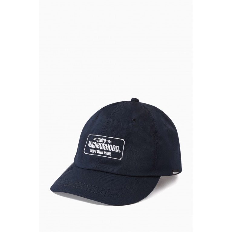 Neighborhood - Embroidered Dad Cap in Cotton Blue