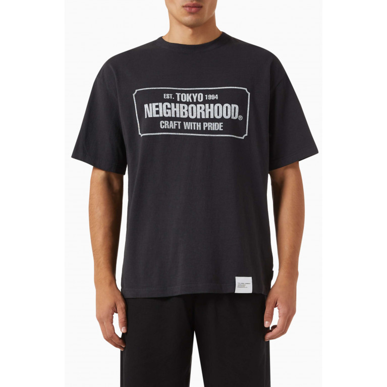 Neighborhood - Sulfur-dyed T-shirt in Cotton Jersey Black