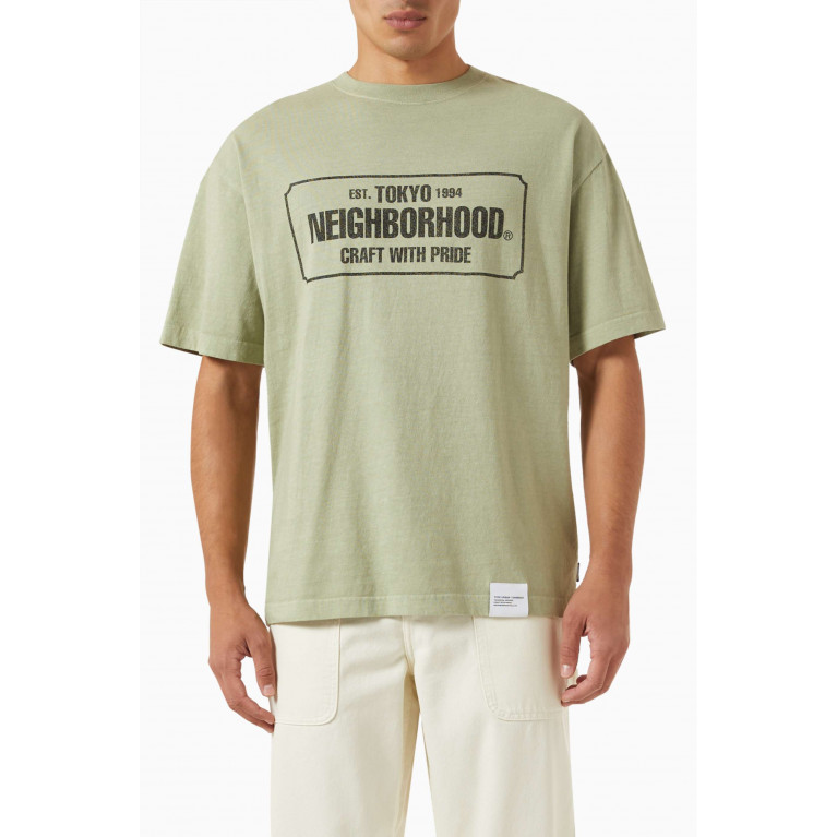Neighborhood - Sulfur-dyed T-shirt in Cotton Jersey Neutral