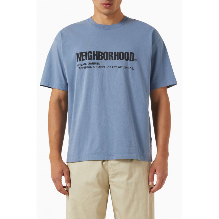 Neighborhood - NH T-shirt in Cotton Jersey Blue