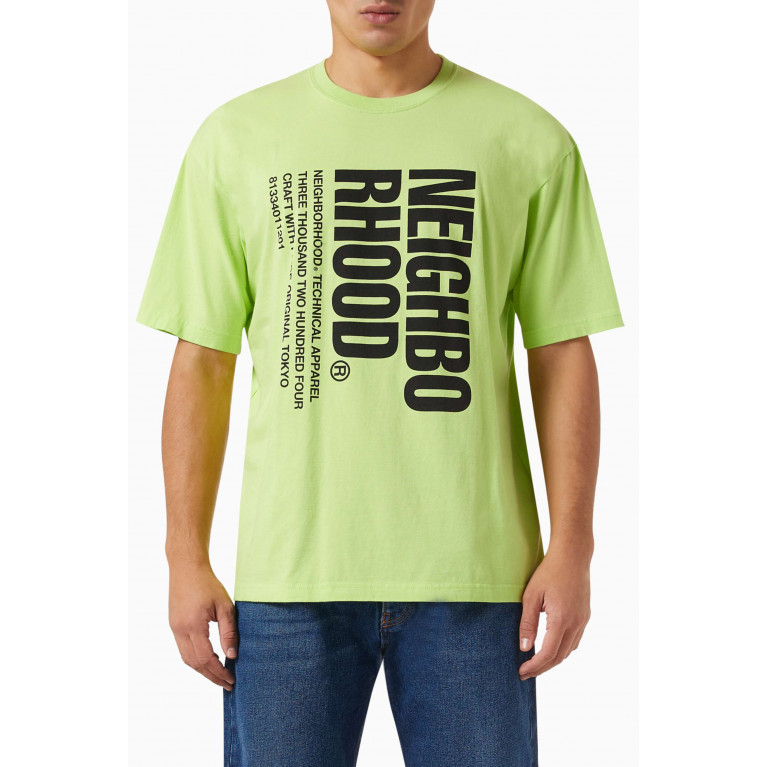 Neighborhood - Graphic Print T-shirt in Cotton