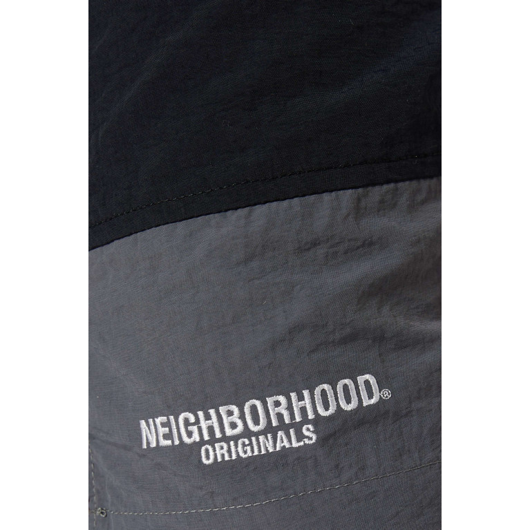 Neighborhood - Logo Swim Short Pants in Nylon Black