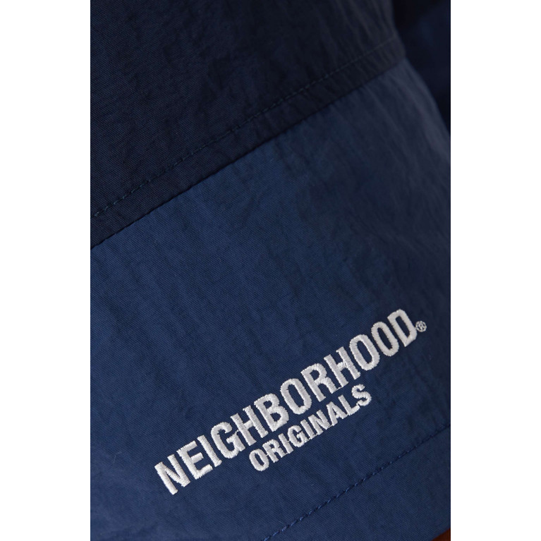 Neighborhood - Logo Swim Shorts in Nylon Blue