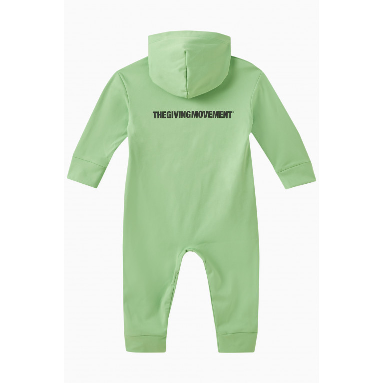 The Giving Movement - Hooded Romper in Recycled Softskin100© Green