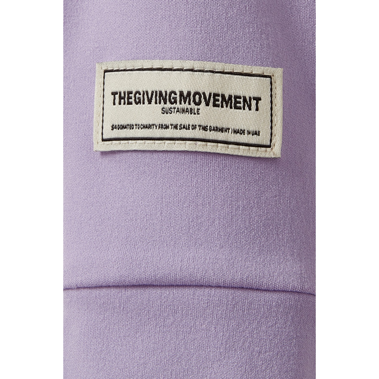 The Giving Movement - Hooded Romper in Recycled Softskin100© Purple
