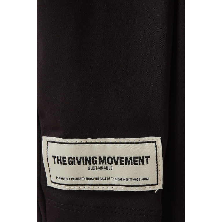 The Giving Movement - Logo Leggings in Recycled Softskin100© Black