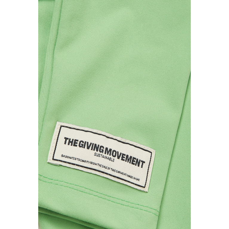 The Giving Movement - Logo Leggings in Recycled Softskin100© Green