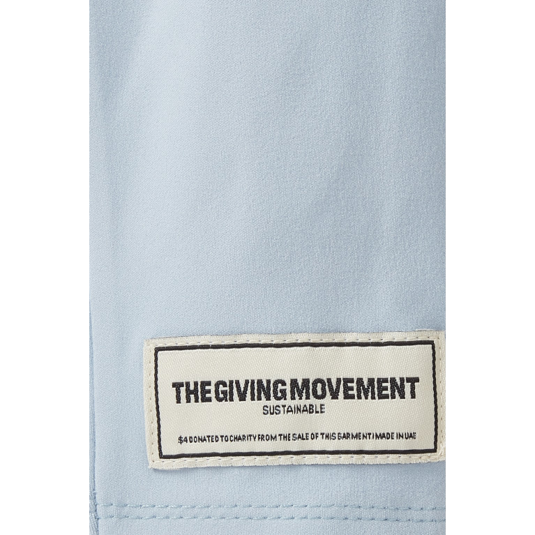 The Giving Movement - Logo Leggings in Recycled Softskin100© Blue