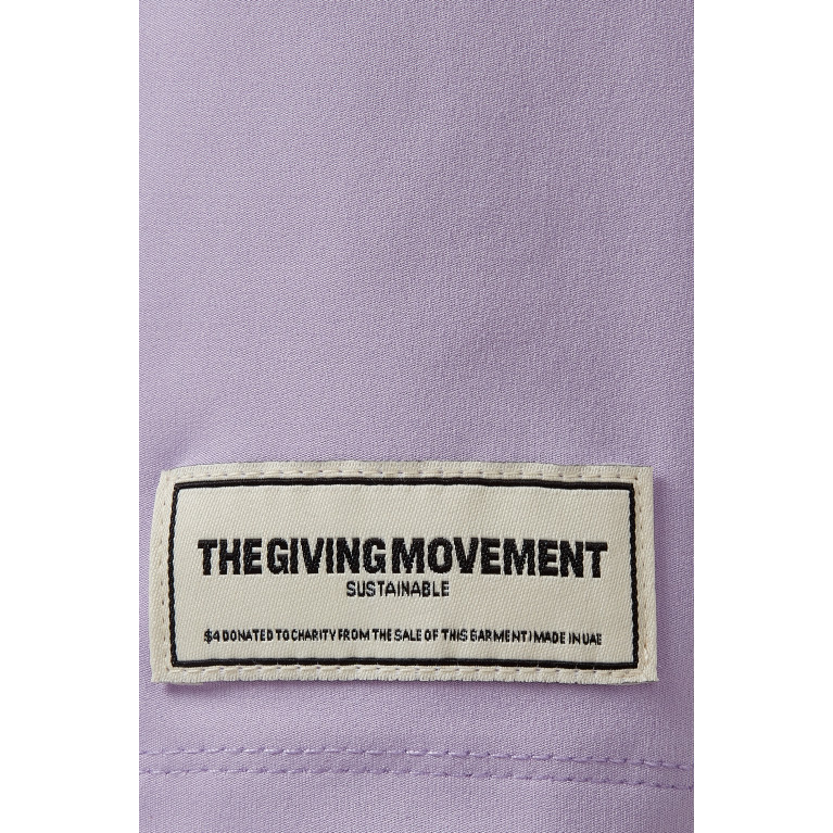 The Giving Movement - Logo Leggings in Recycled Softskin100© Purple