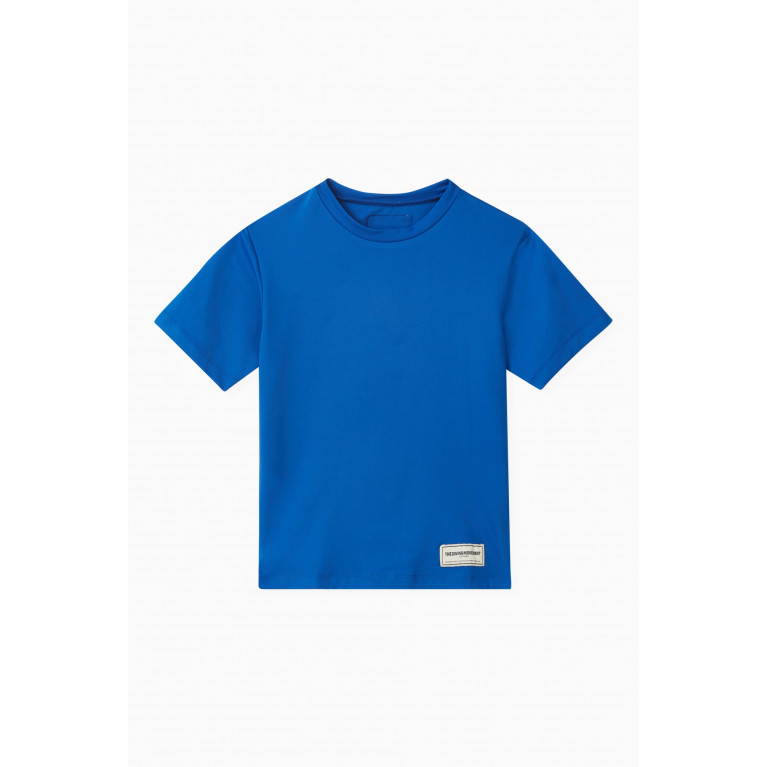The Giving Movement - Logo T-shirt in Recycled Softskin100© Blue