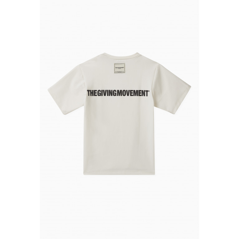 The Giving Movement - Logo T-shirt in Recycled Softskin100© Neutral