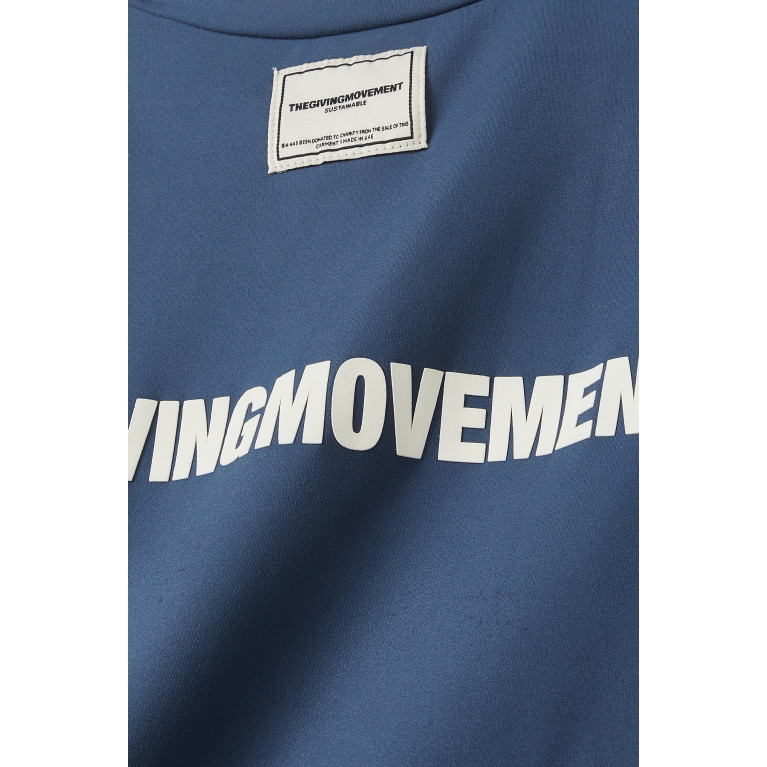 The Giving Movement - Logo T-shirt in Recycled Softskin100© Purple