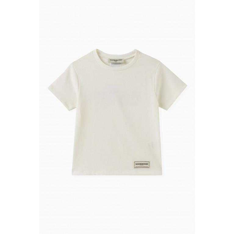 The Giving Movement - Logo T-shirt in Organic Cotton Jersey Neutral