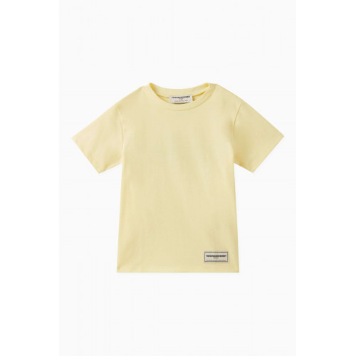 The Giving Movement - Logo T-shirt in Organic Cotton Jersey Yellow