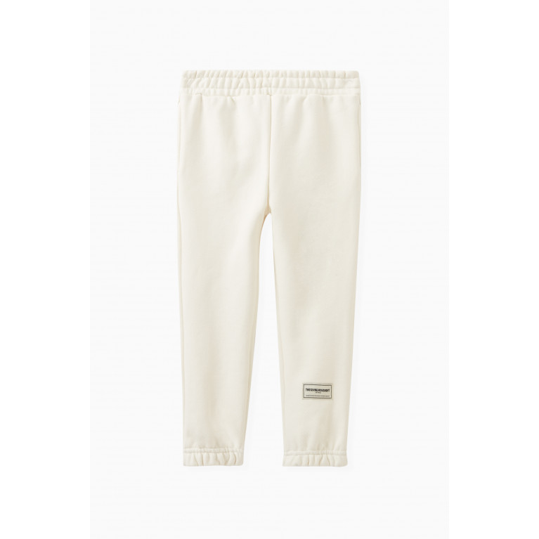 The Giving Movement - Logo-patch Sweatpants in Organic Cotton-blend Neutral