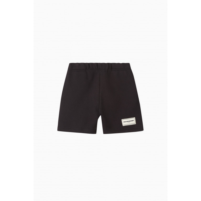 The Giving Movement - Logo Lounge Shorts in Organic Cotton-blend Black