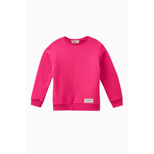 The Giving Movement - Logo Sweatshirt in Organic Cotton-blend Pink
