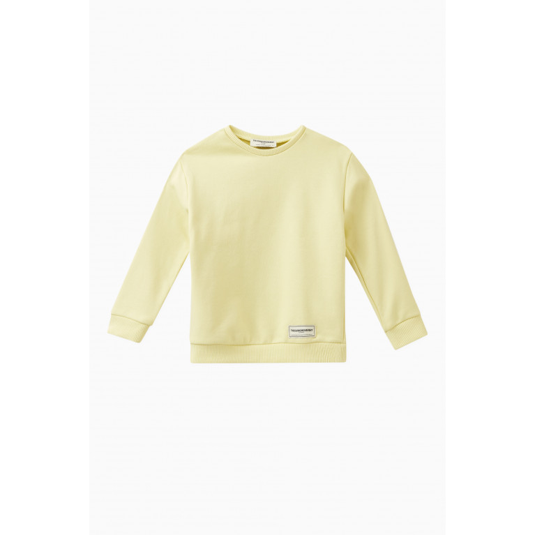 The Giving Movement - Logo Sweatshirt in Organic Cotton-blend Yellow