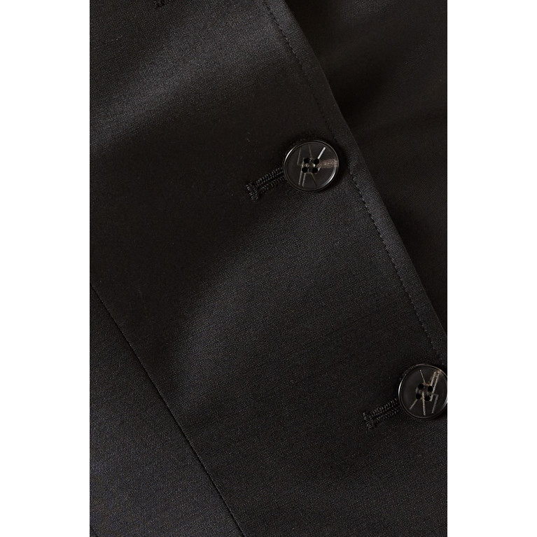 LVIR - Back String Tube Jacket in Wool Black