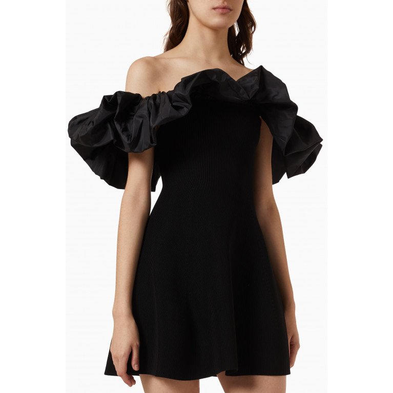 Aje - Eldora Off-shoulder Mini Dress in Rayon-blend