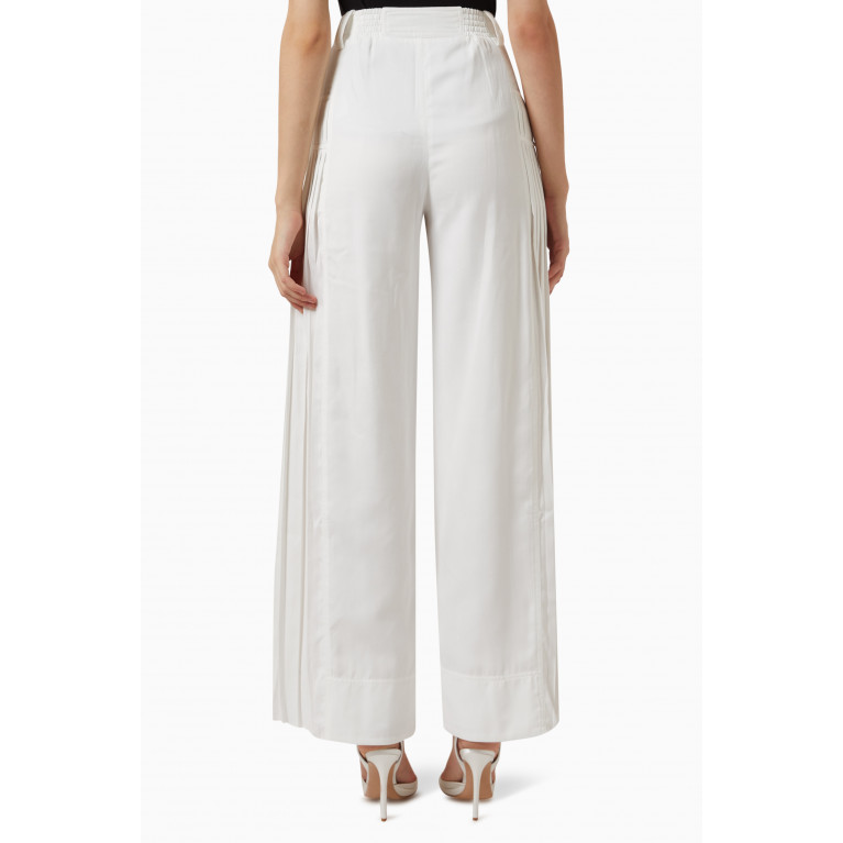 Aje - Tranquility Wide-leg Pleated Pants in Rayon-blend