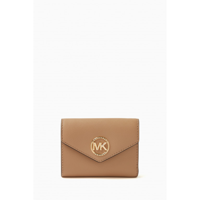 MICHAEL KORS - Carmen Medium Tri-fold Envelope Wallet in Saffiano Leather