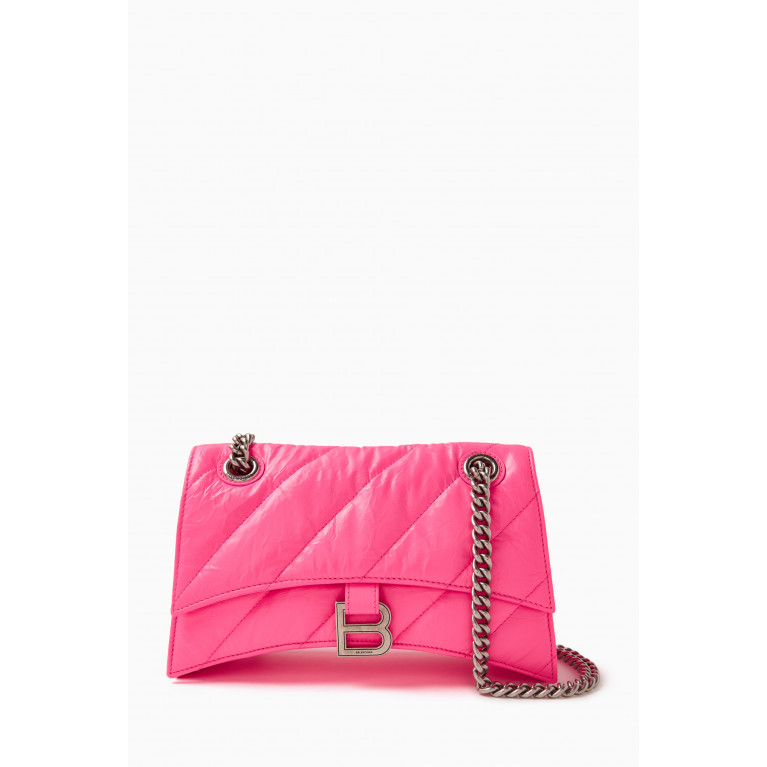 Balenciaga - Crush Small Chain Shoulder Bag in Quilted Leather