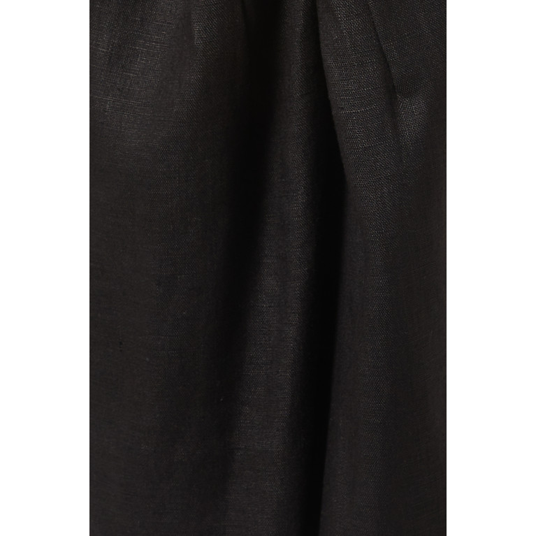Misha - Calder Maxi Dress in Linen Black