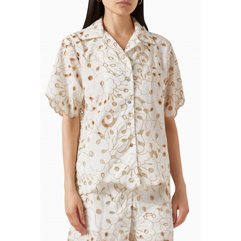 Waimari - Playita Embroidered Shirt in Cotton-blend