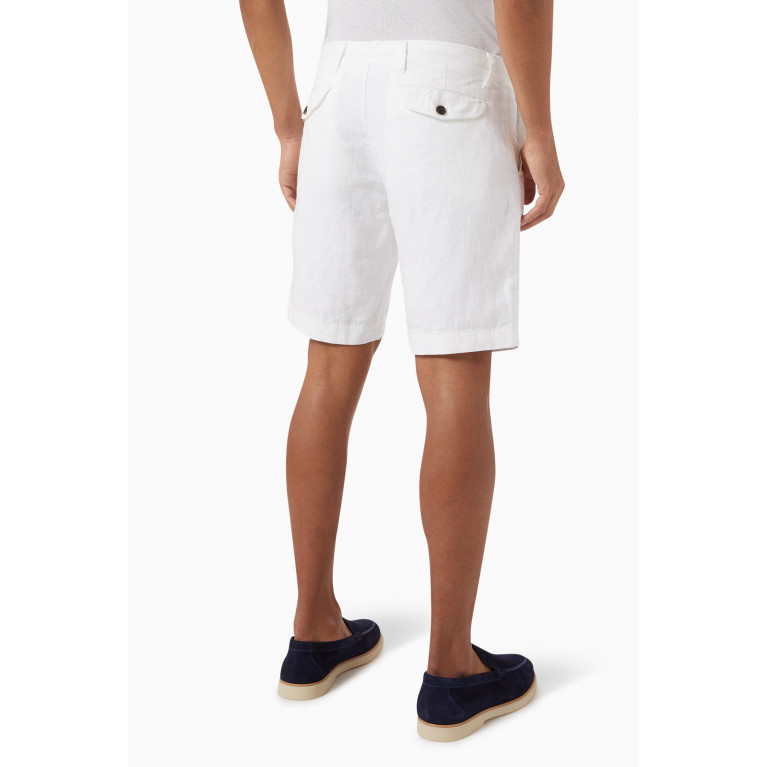 Bluemint - Edmund Bermuda Shorts in Linen White