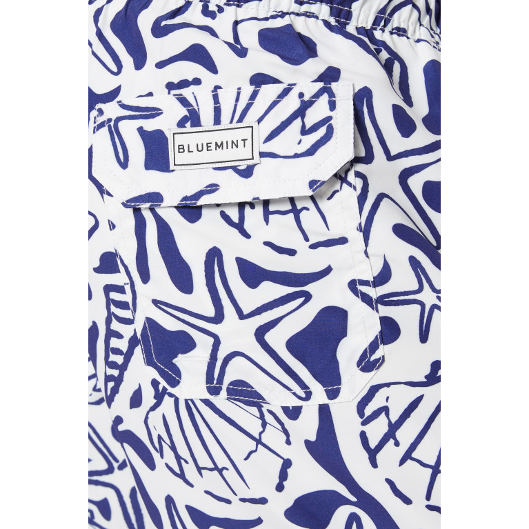 Bluemint - Arthus Coral Print Swim Shorts in Nylon Multicolour