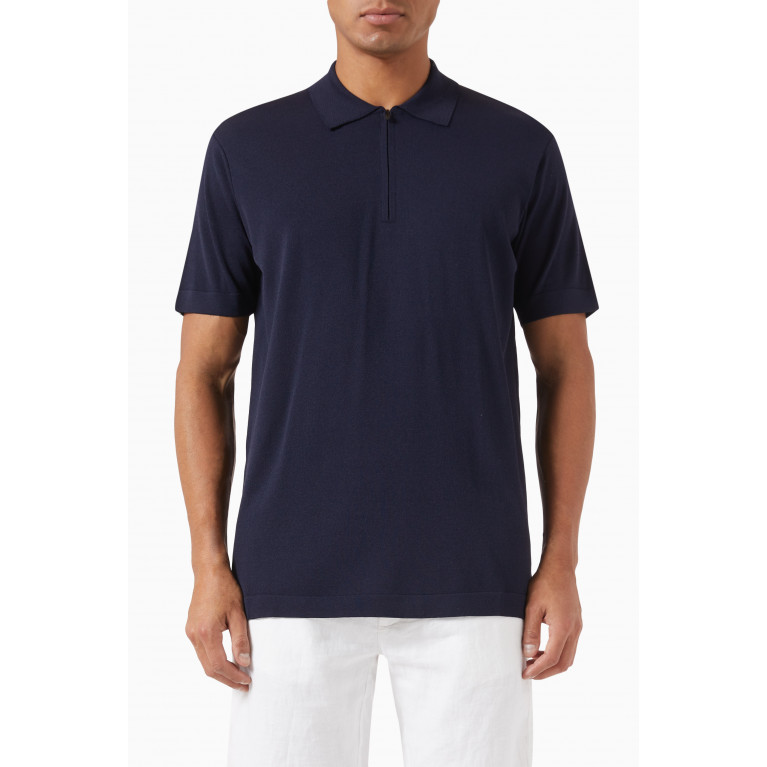 Bluemint - Devon Half-Zip Polo Shirt in Rayon Blend
