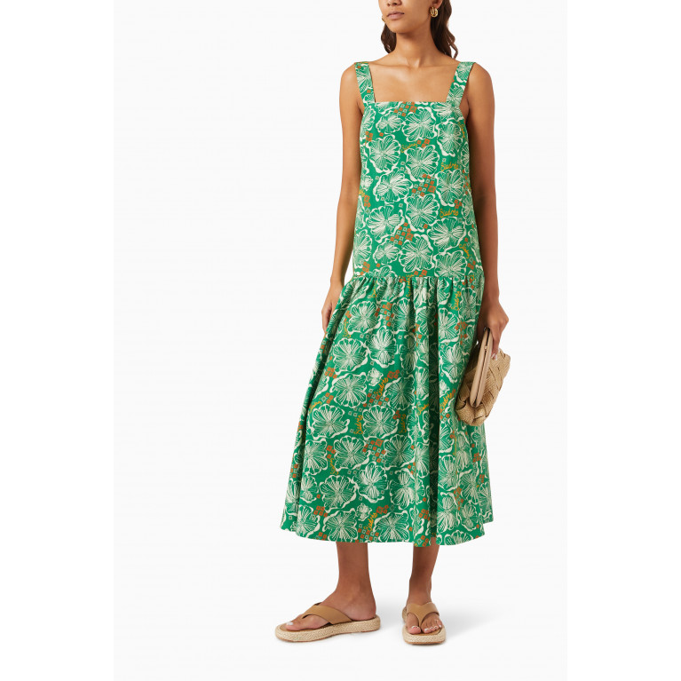 SIEDRES - Sorin Floral Maxi Dress in Cotton