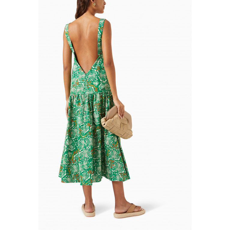 SIEDRES - Sorin Floral Maxi Dress in Cotton