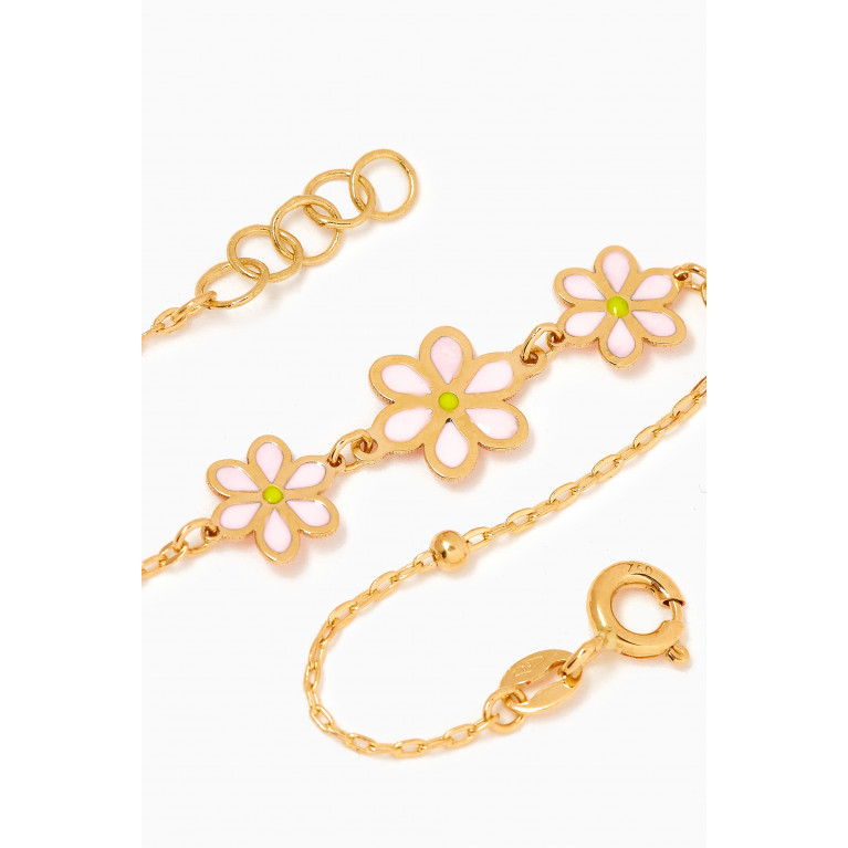 M's Gems - Baby Flower Bracelet in 18kt Yellow Gold