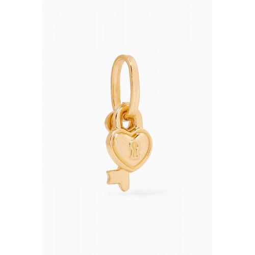 M's Gems - Golden Love Lock Pendant in 18kt Gold
