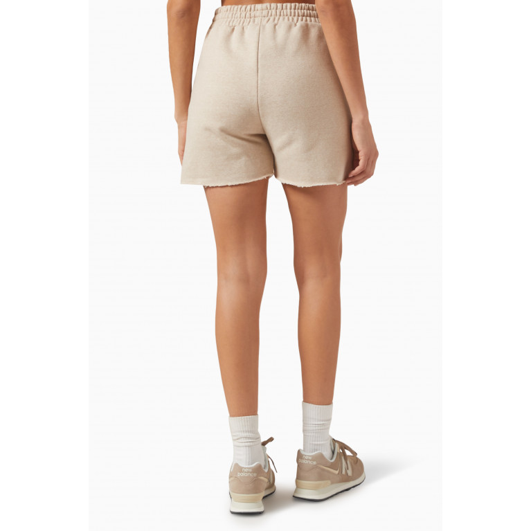 The Giving Movement - Relaxed Shorts in Washed Organic-fleece Brown