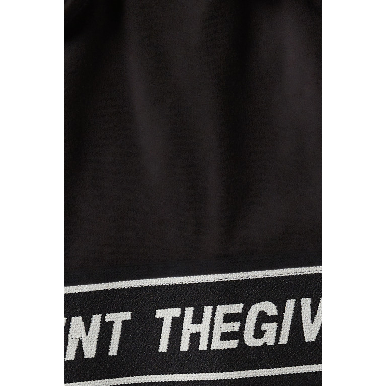 The Giving Movement - Logo Waistband Crop Top in Light Softskin100© Black
