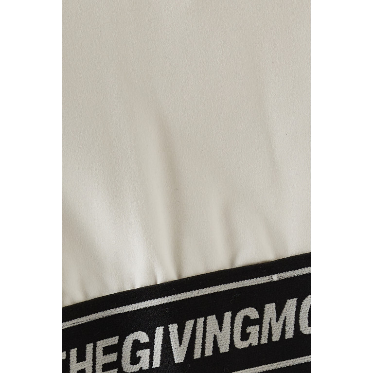 The Giving Movement - Logo Waistband Crop Top in Light Softskin100© Neutral