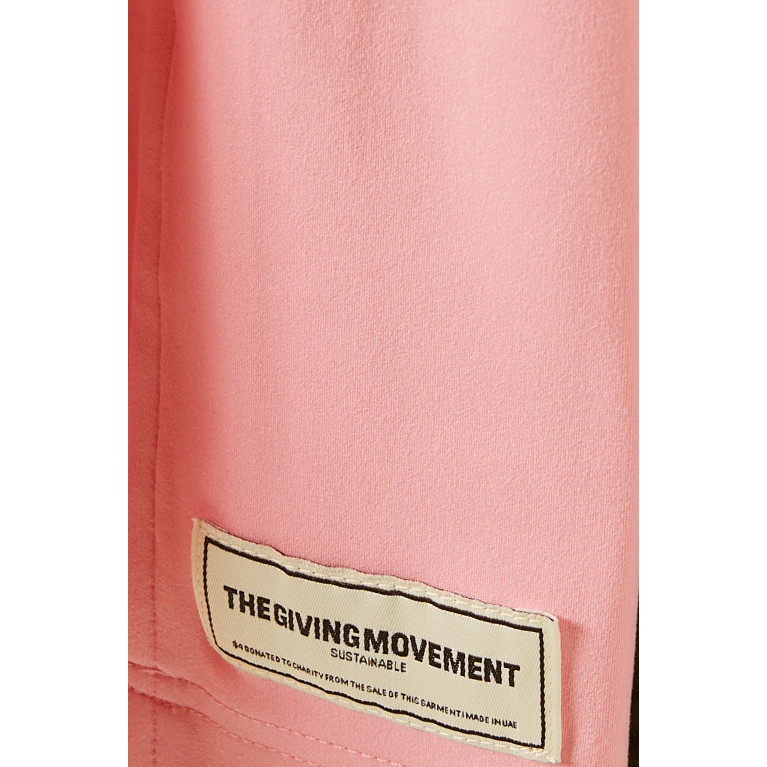 The Giving Movement - Flared Front-split Leggings in Softskin100© Pink