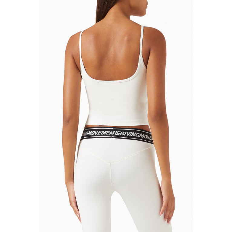 The Giving Movement - Scoop-neck Vest Crop Top in Softskin100© Neutral