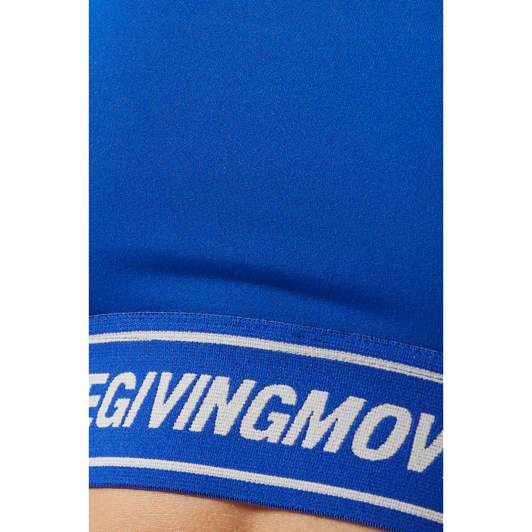 The Giving Movement - Logo Sports Bra in Softskin100© Blue